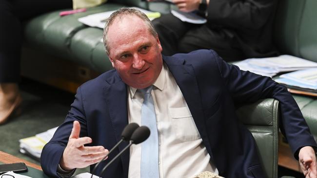 Deputy Prime Minister Barnaby Joyce during Question Time at Parliament House in Canberra. Picture: NCA NewsWire/Martin Ollman.