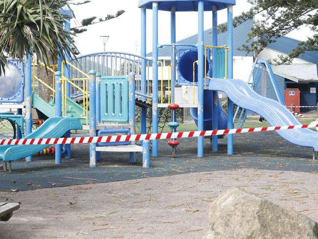 Byron Shire Council has closed all outdoor playgrounds like this this one at Main Beach, Byron Bay due to COVID-19.