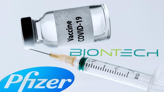 Britain will become the first country to roll out a coronavirus vaccine, after approving Pfizer-BioNTech's vaccine for general use. Picture: AFP