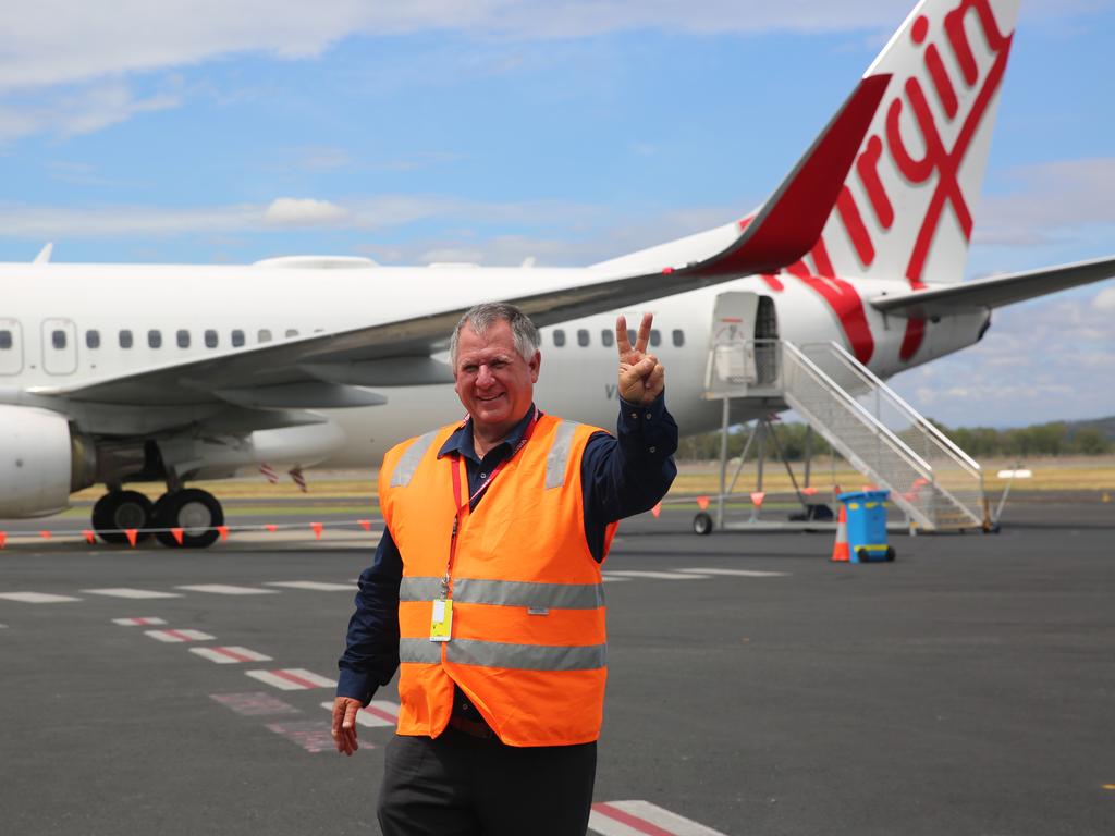 Neil Fisher at the Rockhampton Airport.