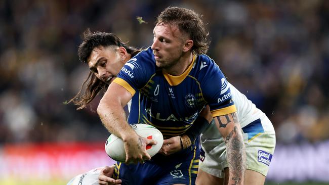 Bryce Cartwright has signed a new deal to stay with Parramatta for a further two seasons. Picture: Brendon Thorne/Getty Images