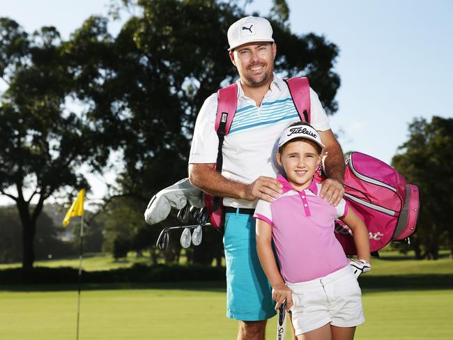 Ruby with her dad Luke is off to the US in July for the World Championships. Picture: Braden Fastier