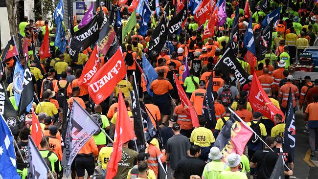 A major Courier Mail investigation has exposed how the CFMEU built its power in Queensland to now to effectively write government policy and more. Picture: Lyndon Mechielsen/Courier Mail