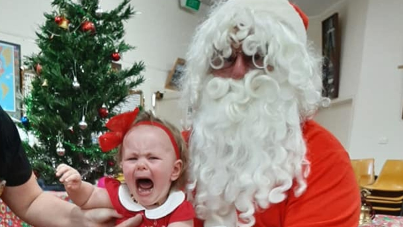 Santa Claus With Crying Children: A Gallery Of Christmas Mishaps 