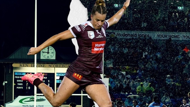 Lauren Brown's field goal has added an extra layer of excitement to the women's Origin series.