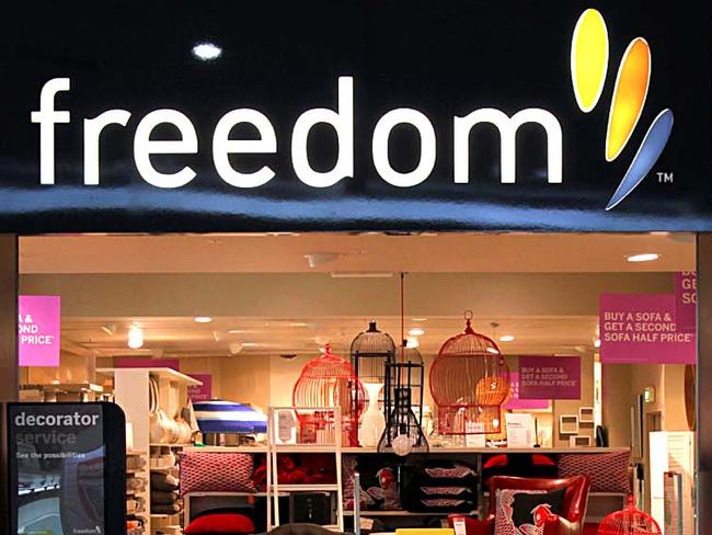 A Freedom Furniture store in Sydney.