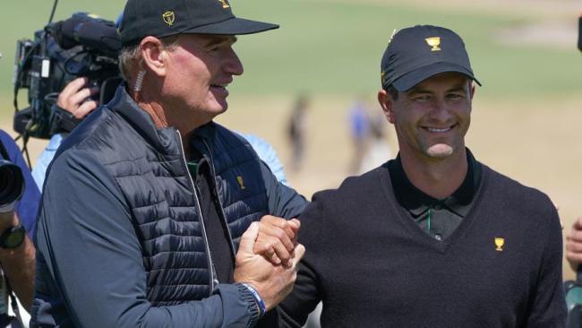 Adam Scott was full of praise for Ernie Els after the opening day at Royal Melbourne.