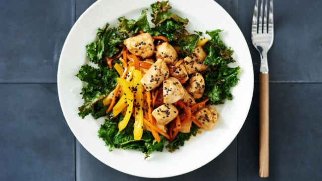 This black sesame Teriyaki chicken recipe from Jacqueline Alwill is a winner body+soul
