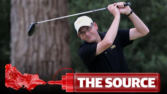 Daniel Andrews spent his first post-Premier weekend golfing.