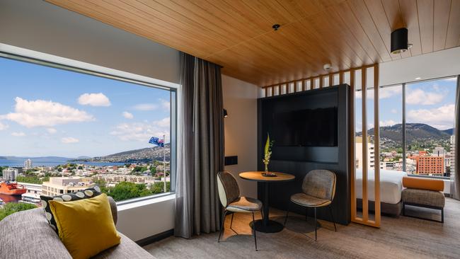 What a view: a room at Mövenpick Hobart