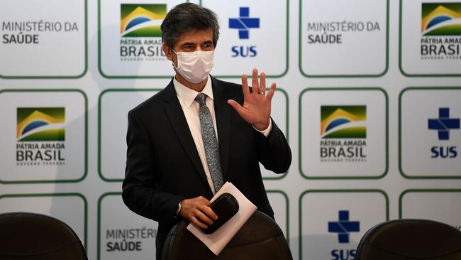 Nelson Teich is Brazil’s second health minister in a month to quit. Picture: AFP