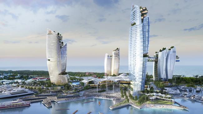 ASF consortium's images of their Gold Coast Integrated Resort with proposed hotel, casino resort development to be built on land between Sea World and Palazzo Versace on the Gold Coast.