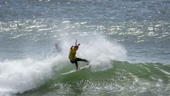 Rosie Smart at the inaugural Coffs Harbour Open at Diggers Beach. Photo: Ethan Smith / Surfing NSW