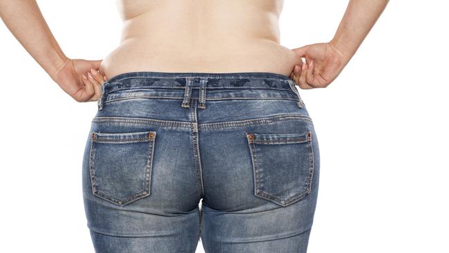 Gene therapy could redistribute fat from our bellies to safer regions on the buttocks and thighs. Picture: istock