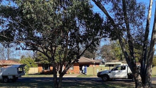 The scene of the fatal stabbing at Margaret Cres, Dubbo. Photo: Tijana Birdjan