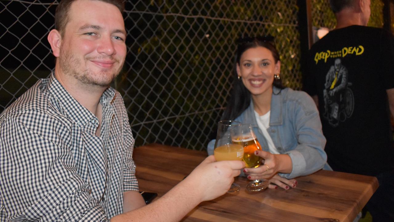 Jarred Wood and Telana Thompson of Cannonvale at Ballistic Whitsundays' VIP launch. Picture: Kirra Grimes.