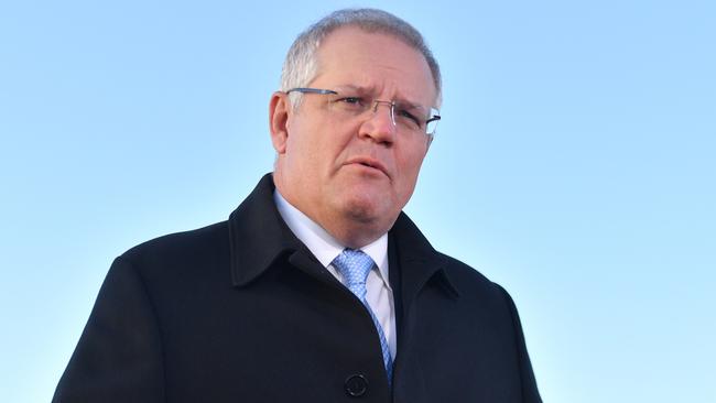 Prime Minister Scott Morrison on Thursday. Picture: AAP