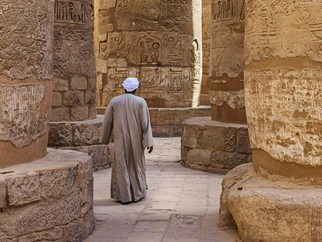 Egyptian temple guard in Karnak Complex, Luxor, Egypt. Picture: iStock