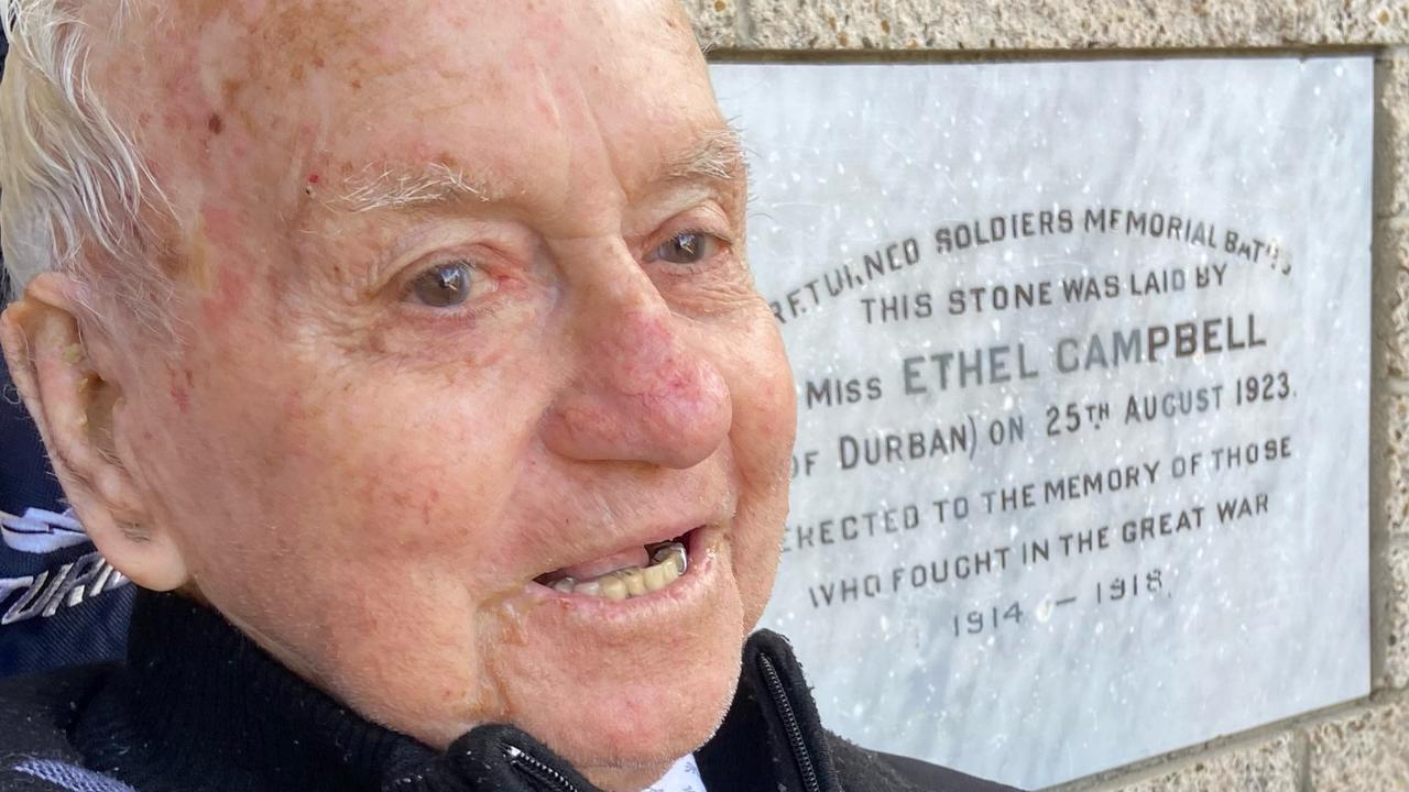 Second World War veteran Fred Bainbridge was a strong supporter of the effort to save the Anzac Memorial Pool from demolition.