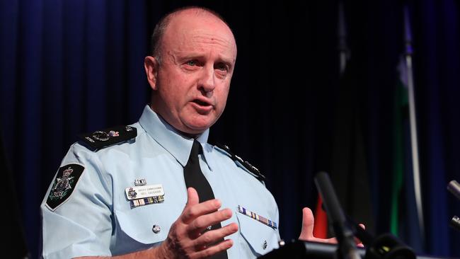 Acting AFP Commissioner Neil Gaughan will address recent operational activity conducted in Canberra and Sydney this week, at a press conference at AFP Headquarters in Canberra. Picture Kym Smith