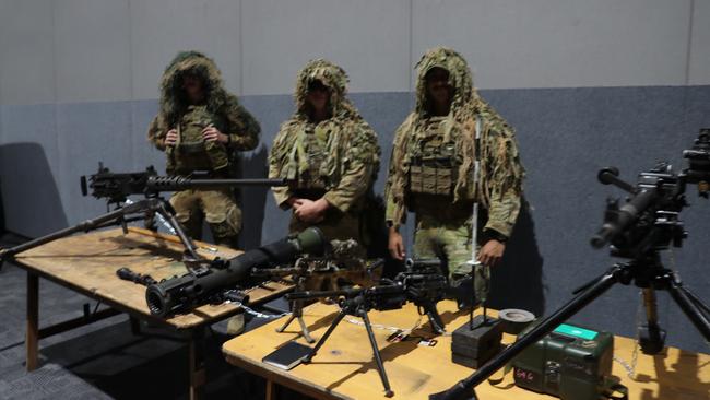 Smooth of operators of 5th Battalion brought their kit to the event. Photo: Harry Brill.