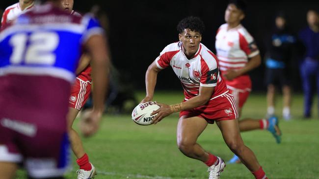 Tanu Nona In action during the Langer Trophy game between Wavell SHS v PBC SHS at Wavell. Pics Adam Head