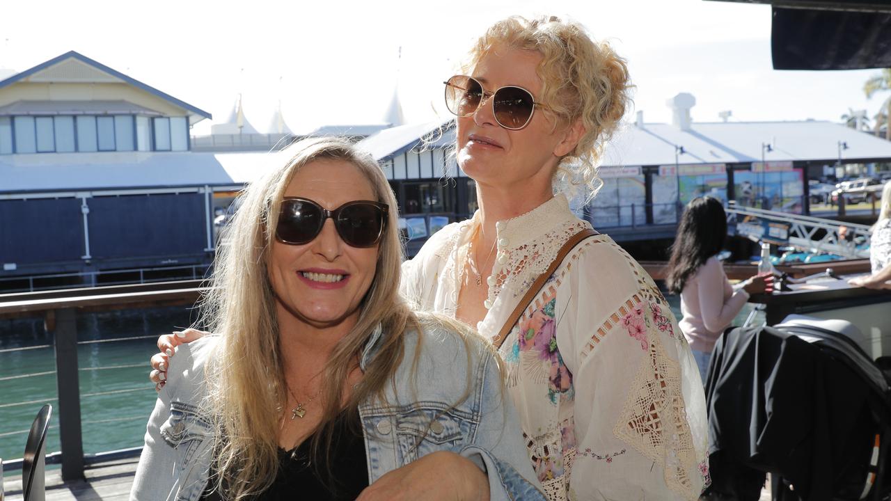 <p>Dorrie Langdale and Justine Hill at the Fishermans Wharf, which is closing down today, Sunday, June 25, 2028. Photo: Regi Varghese</p>