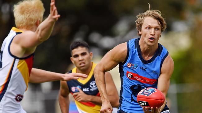 Sturt's Tom Harms sidelined due to concussion. Picture: Tom Huntley