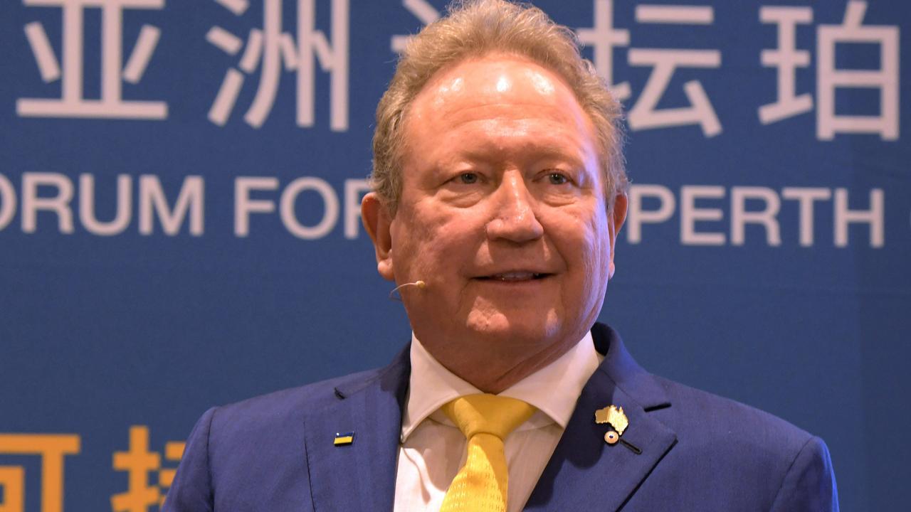 Fortescue boss Andrew ‘Twiggy’ Forrest speaks at the Boao Forum on Asia conference in Perth. Picture: NCA NewsWire / Sharon Smith