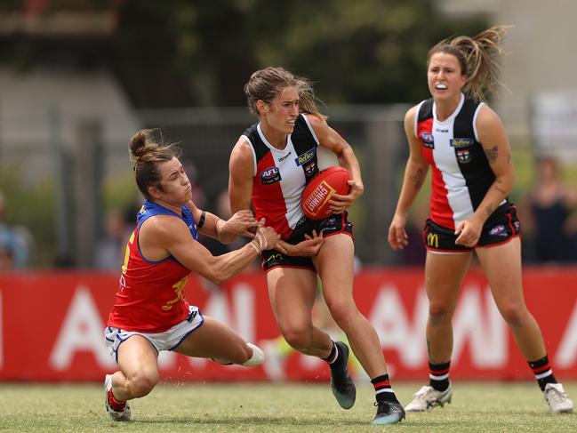 Catherine Phillips was brilliant for the Saints. Picture: Getty Images