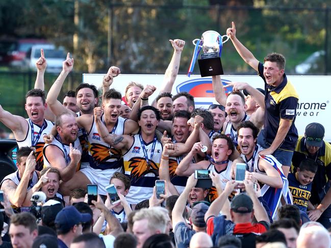 The Eagles were flying high after defeating Springvale Districts in last year’s Division 2 grand final.