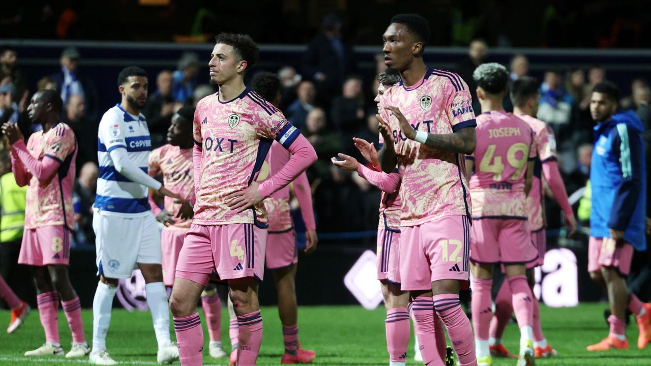 Leeds slipped to a brutal 4-0 loss to QPR. (Photo by Warren Little/Getty Images)