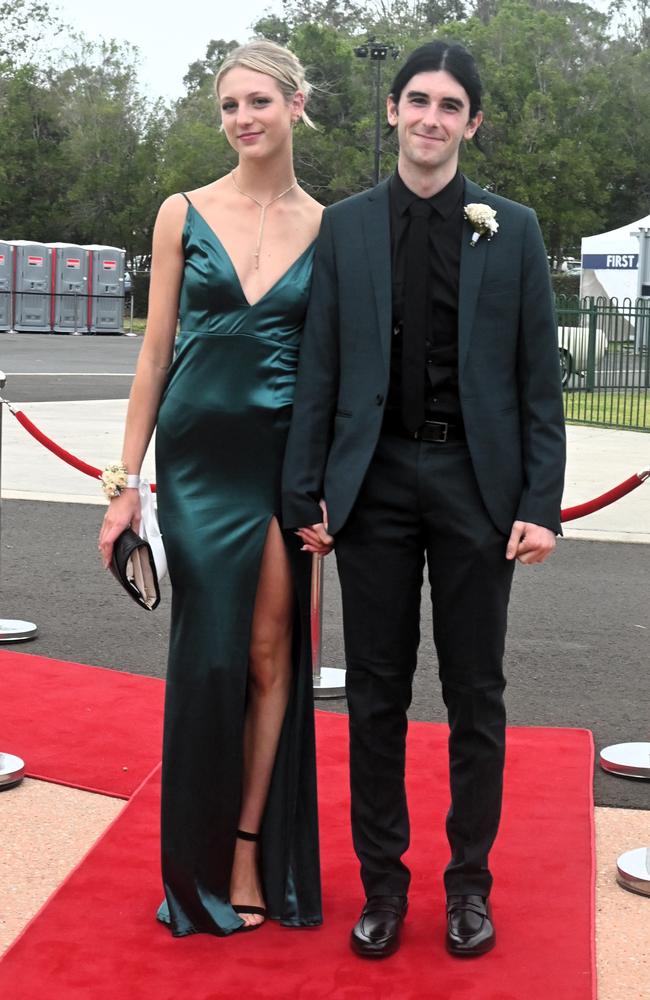 Mya Boyall and Daniel Whittingham at Pacific Lutheran College's 2023 formal. Picture: Tegan Annett