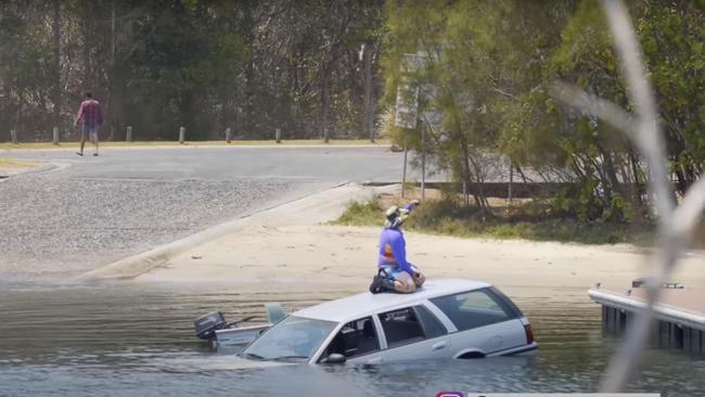 Willem Ian Ungermann, also known as Willem Powerfish, was charged by police over his behaviour while filming this YouTube video.