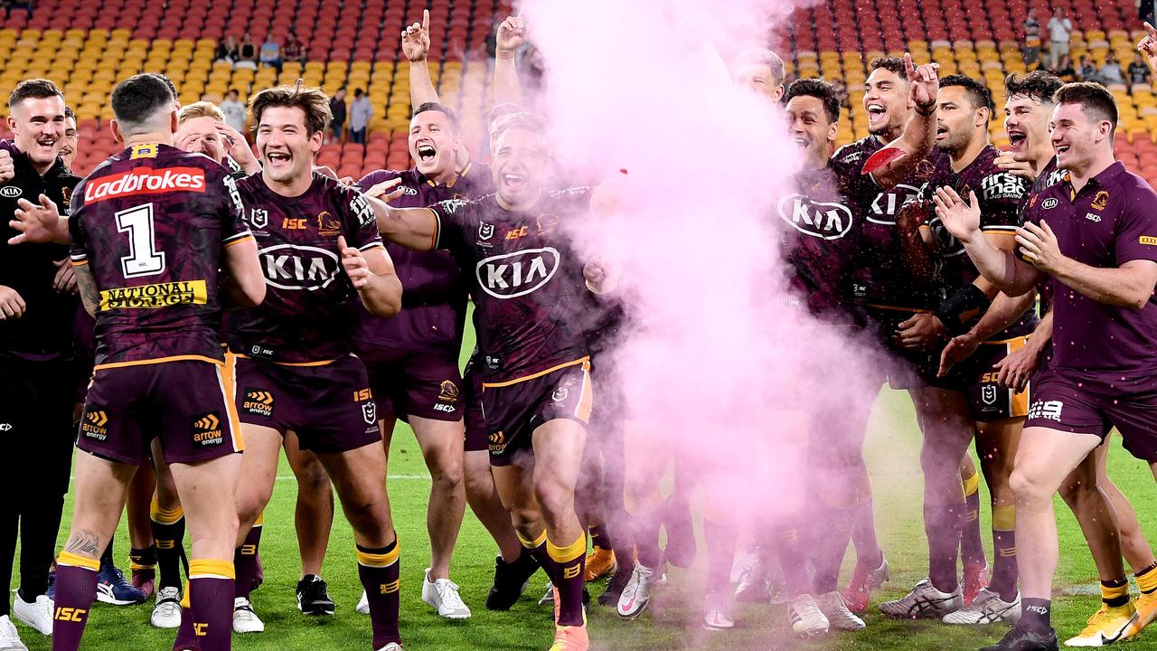 nrl-2020-darius-boyd-gender-reveal-paul-gallen-brisbane-broncos-vs