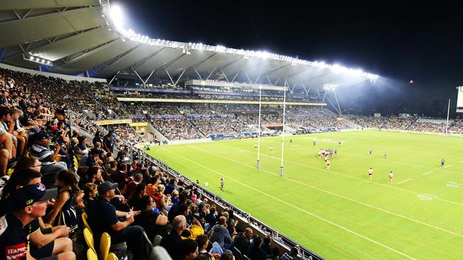 Queensland Country Bank Stadium will host two NRL final games on Saturday. Picture: Alix Sweeney