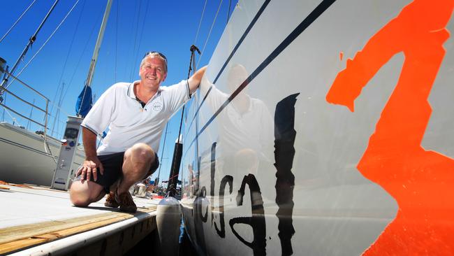 Rob Fisher, Skipper of Helsal 3 in Hobart before leaving for the Sydney to Hobart.