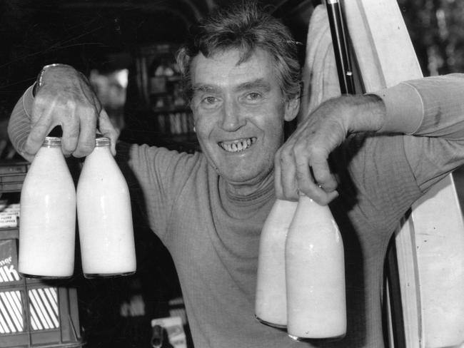 Milkman Billy Hulme when milk cartons took over bottles in 1988.