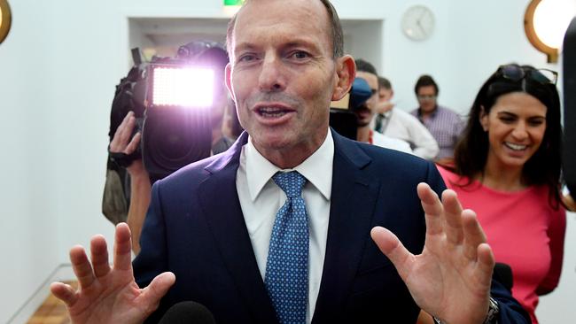 “People accept that Australia is an immigrant country but want all recent immigrants to join Team Australia like everyone else has”: Tony Abbott. Picture: AAP