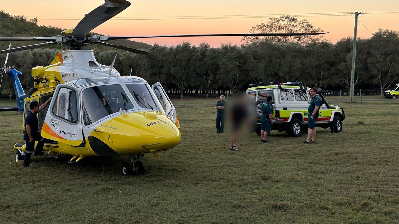 Somerset man airlifted to Brisbane after tractor crash