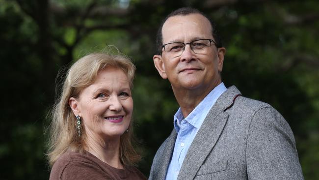 13/02/2025. Christian and Vicki Edouard-Betsy, photographed in Chatswood in SydneyÃs North. Christian has prostate cancer which is currently being successfully treated with a new therapy. Britta Campion / The Australian