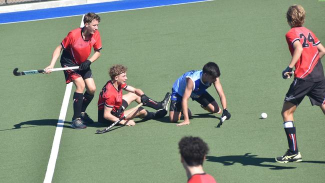 Division 2, Rockhampton versus Toowoomba at the Hockey Queensland under-18 menâ€™s state championships in Rockhampton from April 25 to 28, 2024.