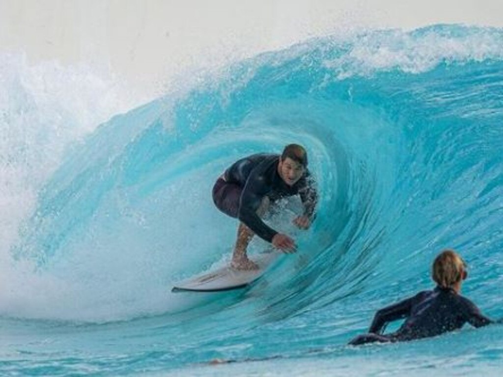 Harry Grant is a keen surfer.