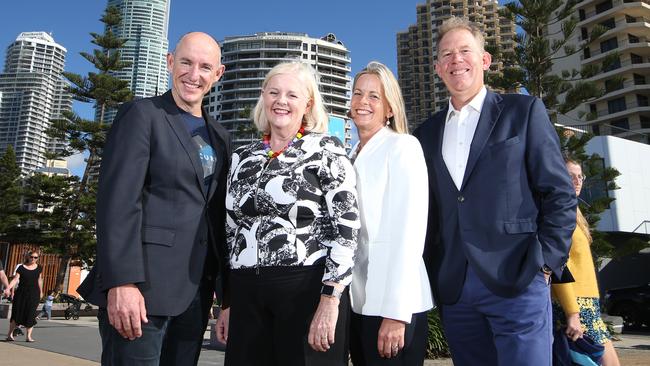 Gold Coast's LNP MPs together at Surfers Paradise as they celebrate their electoral win. Picture Glenn Hampson