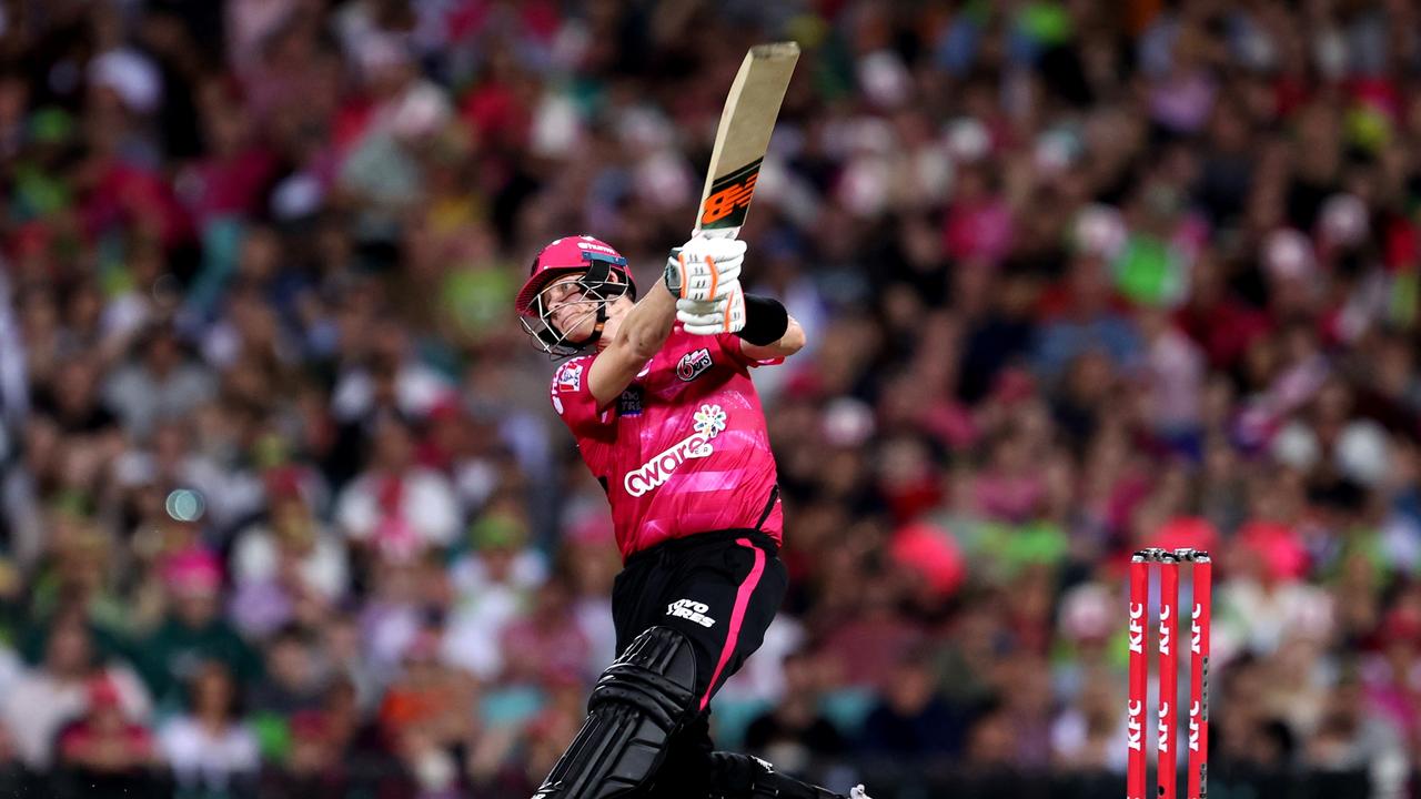 Smith was one of the most dominant players in the BBL last season in a new role at the top of the order. Picture: Brendon Thorne/Getty Images