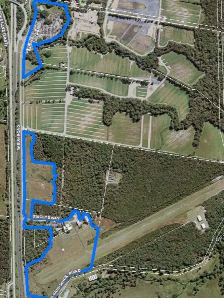 These areas, referred to as "Gulgan East", between Grays Lane and Gulgan Rd, are among the investigation areas for possible industrial use identified in Byron Shire Council's Business and Industrial Lands Strategy.