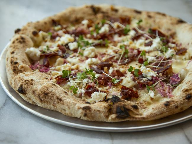 Qweekend - Somedays PIzza at Noosa Junction. Dish: Ruby Tuesdays pizza,. Chef Gianluca Donzelli and owner Nathan Ramsay. Pic Mark Cranitch.