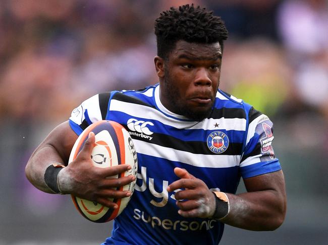 BATH, ENGLAND - SEPTEMBER 28: Levi Davis of Bath Rugby during the Premiership Rugby Cup Second Round match between Bath Rugby and Worcester Warriors at The Recreation Ground on September 28, 2019 in Bath, England. (Photo by Harry Trump/Getty Images)