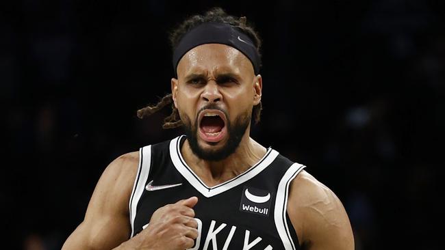 Patty Mills will tour Australia next month for camps and speaking events before returning for pre-season preparations with the Brooklyn Nets. Picture: Sarah Stier/Getty.