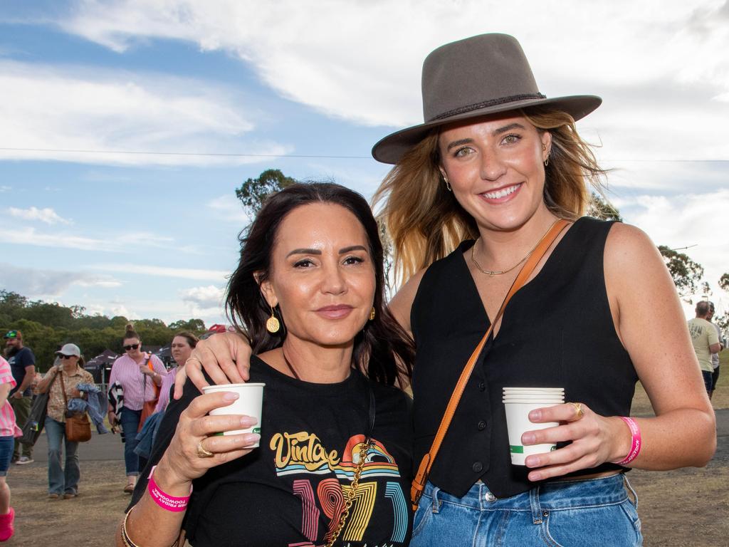 Kylie Seeley (left) and Jesse Seeley. Meatstock - Music, Barbecue and Camping Festival at Toowoomba Showgrounds.Friday March 8, 2024 Picture: Bev Lacey